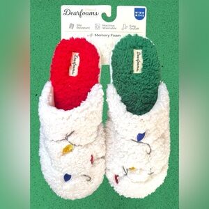 Dearfoams🎄Christmas Ornament Slippers 🎄 Memory Foam Unisex Festive